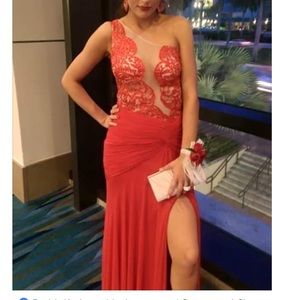 Sherri Hill Red Prom Dress